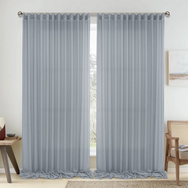 Κουρτίνα (300x295) Με Τρέσα 1010 Gray Lino Home