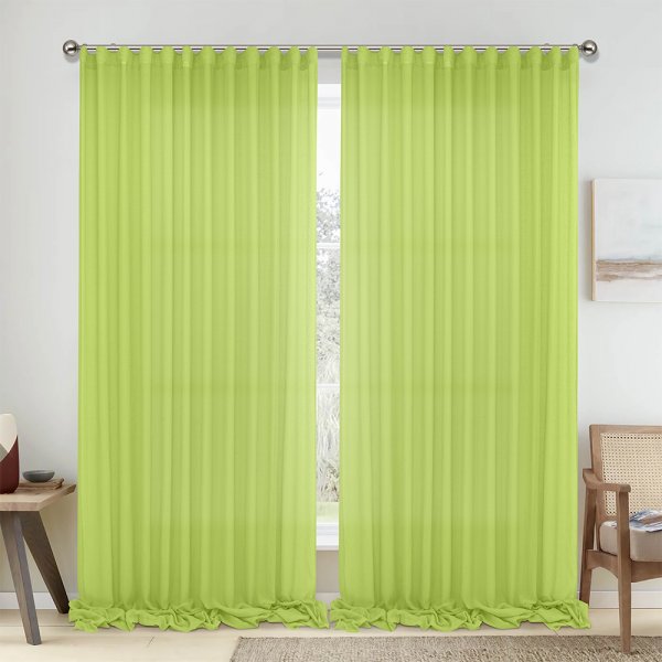 Κουρτίνα (300x295) Με Τρέσα 1010 Green Lino Home