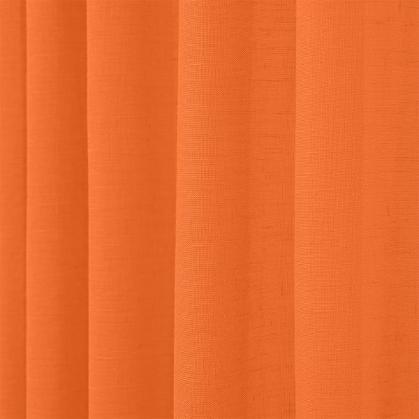 Κουρτίνα (150x295) Με Τρέσα 1010 Orange Lino Home