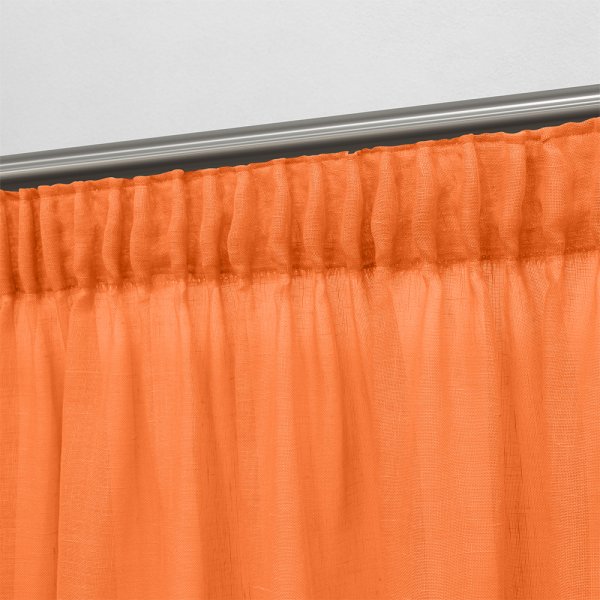 Κουρτίνα (150x295) Με Τρέσα 1010 Orange Lino Home