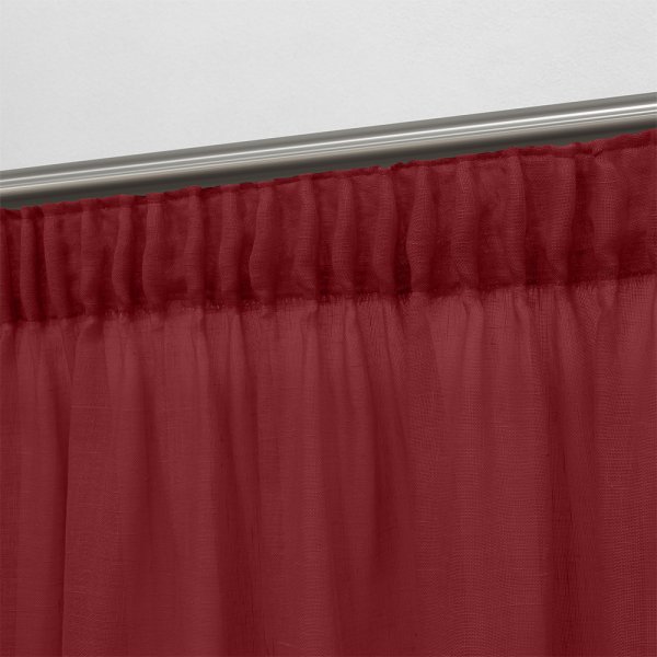 Κουρτίνα (150x295) Με Τρέσα 1010 Red Lino Home