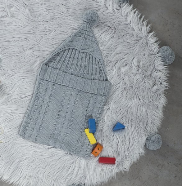 Υπνόσακος Πλεκτός (38x75) Huggly Petrol Nima Kids