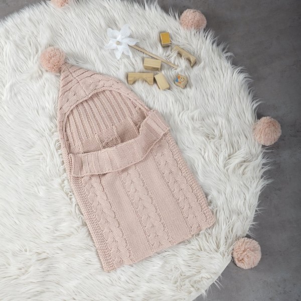 Υπνόσακος Πλεκτός (38x75) Huggly Salmon Nima Kids