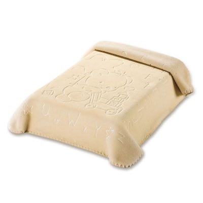 Κουβέρτα Βελουτέ Λίκνου 521 Beige Belpla