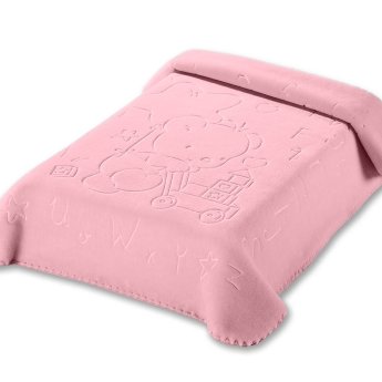 Κουβέρτα Βελουτέ Λίκνου 521 Pink Belpla