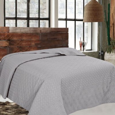 Κουβερλί Υπέρδιπλο Venus Gray Adam Home