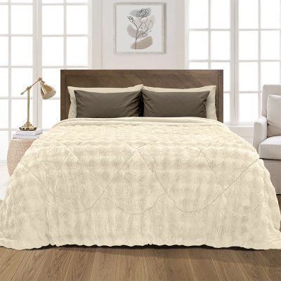 Κουβερτοπάπλωμα Μονό Conilio Ecru Lino Home