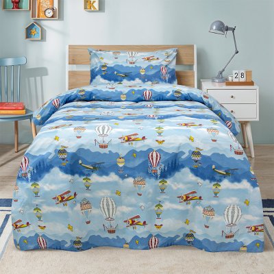 Σετ Πάπλωμα Μονό Cloud Chasers Blue Lino Home