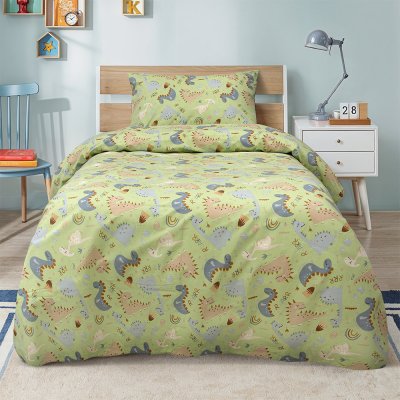 Σετ Πάπλωμα Μονό Jurrasic Nap Green Lino Home