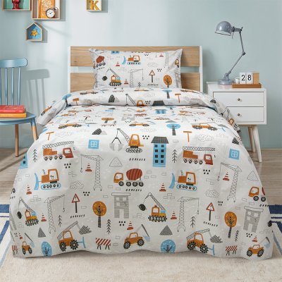 Σετ Πάπλωμα Μονό Playground Town Gray Lino Home