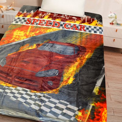 Κουβέρτα Βελουτέ Μονή Speed Car Lino Home