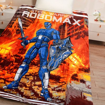 Κουβέρτα Βελουτέ Μονή Robot Max Lino Home