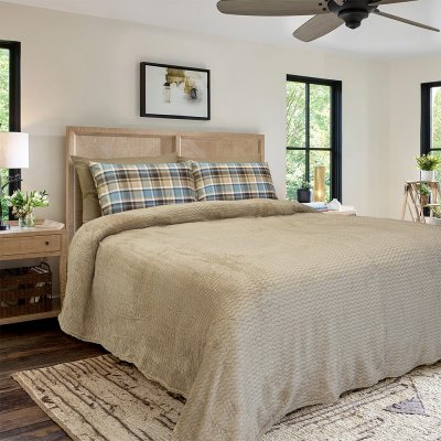 Κουβέρτα Fleece Υπέρδιπλη Pelusa Beige Lino Home