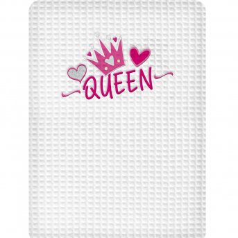 Κουβέρτα Πικέ Λίκνου Queen White Adam Home