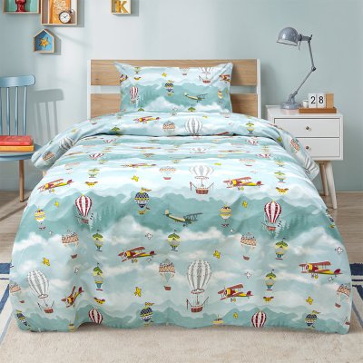 Σετ Σεντόνια Μονά Cloud Chasers Petrol Lino Home