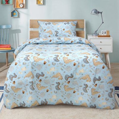 Σετ Σεντόνια Μονά Jurassic Nap Petrol Lino Home