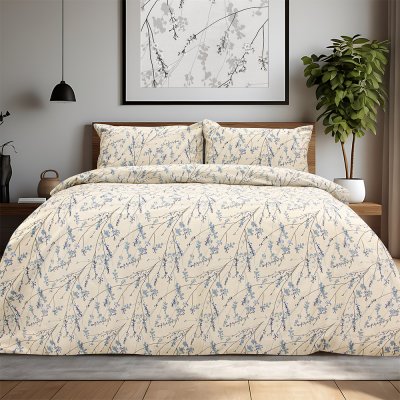 Σετ Σεντόνια Μονά Amandes Μπλε Lino Home