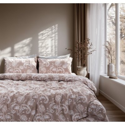 Σετ Σεντόνια Υπέρδιπλα Elysian Μπεζ Lino Home