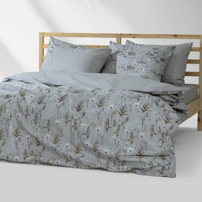 Σετ Σεντόνια Μονά Verde Ασημί Lino Home