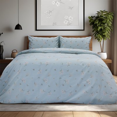 Σετ Παπλωματοθήκη Μονή Diminuto Μέντα Lino Home