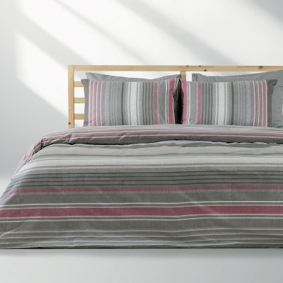 Σετ Παπλωματοθήκη Μονή Madison Dusty Pink Lino Home