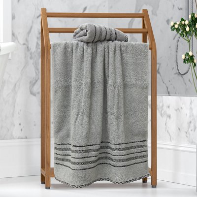 Πετσέτα Σώματος Lux Gray Lino Home