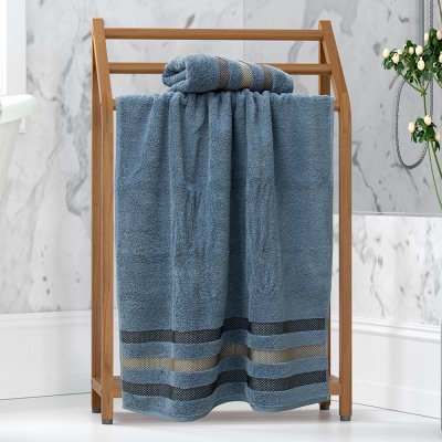 Πετσέτα Σώματος Baho Blue Lino Home