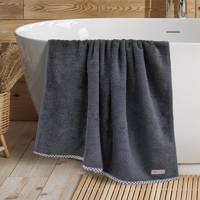 Πετσέτα Σώματος Marley Ανθρακί Lino Home