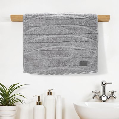 Πετσέτα Χεριών Loomline Γκρι Lino Home