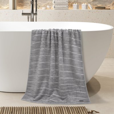 Πετσέτα Σώματος Loomline Γκρι Lino Home