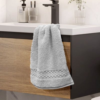 Πετσέτα Χεριών Igalo Ασημί Lino Home