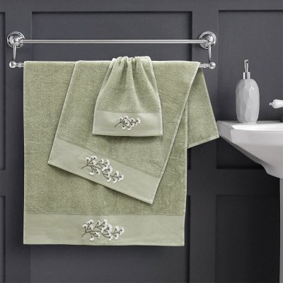 Σετ Πετσέτες Μπάνιου (3τμχ) Blom Olive Lino Home