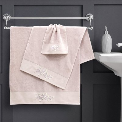 Σετ Πετσέτες Μπάνιου (3τμχ) Blom Lilac Lino Home