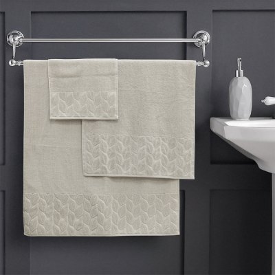 Σετ Πετσέτες Μπάνιου (3τμχ) Cappa Beige Lino Home