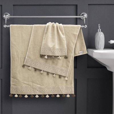 Σετ Πετσέτες Μπάνιου (3τμχ) Tulle Cream Lino Home