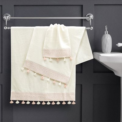 Σετ Πετσέτες Μπάνιου (3τμχ) Tulle Beige Lino Home