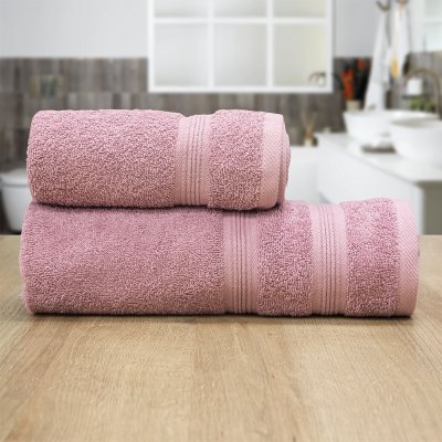 Σετ Πετσέτες Μπάνιου (2τμχ) Marea Dpink Lino Home
