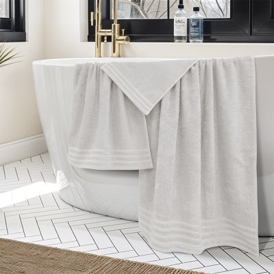 Σετ Πετσέτες Μπάνιου (3τμχ) Veluva Εκρού Lino Home