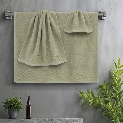 Σετ Πετσέτες Μπάνιου (3τμχ) Wavie Λεμονί Lino Home