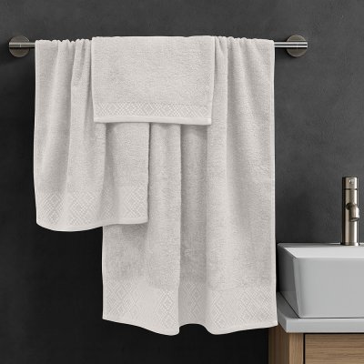 Σετ Πετσέτες Μπάνιου (3τμχ) Serapha Εκρού Lino Home