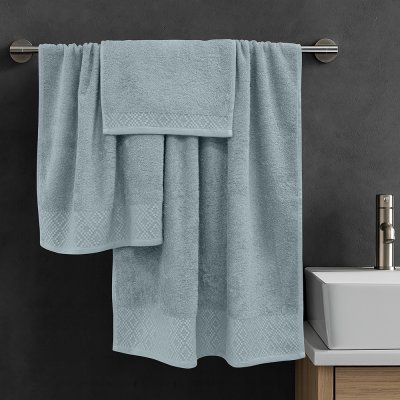 Σετ Πετσέτες Μπάνιου (3τμχ) Serapha Μέντα Lino Home