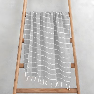 Πετσέτα/Παρεό Veliu Γκρι Lino Home