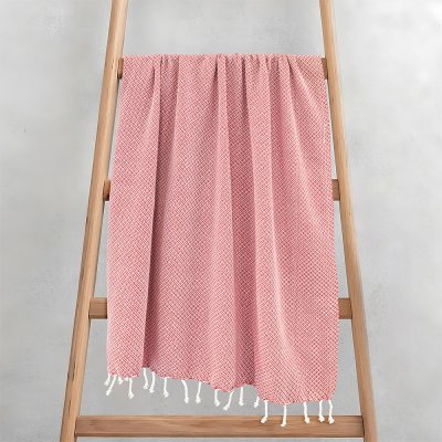 Πετσέτα/Παρεό Aureva Κοραλί Lino Home
