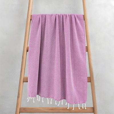 Πετσέτα/Παρεό Aureva Λιλά Lino Home