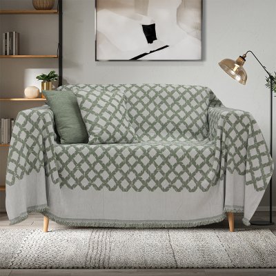 Ριχτάρι Τριθέσιου (180x300) Milto Green Lino Home