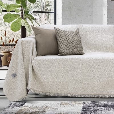 Ριχτάρι Πολυθρόνας (180x180) Boxi Ecru Lino Home