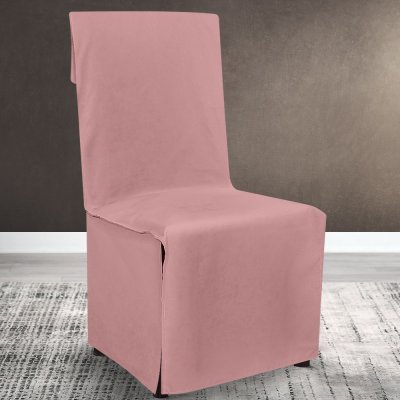 Κάλυμμα Καρέκλας Μονόχρωμο Renas 213 Old Pink Lino Home