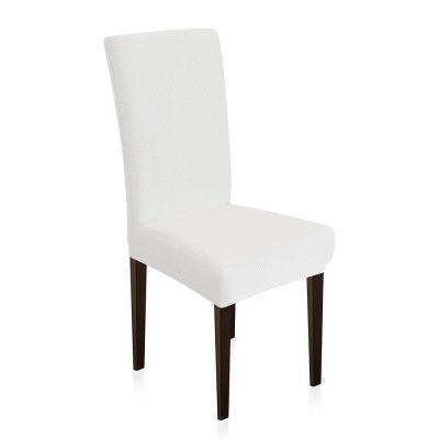 Κάλυμμα Καρέκλας Ελαστικό Elegance Λευκό Lino Home