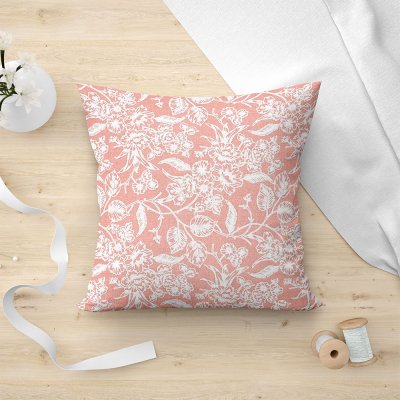 Διακοσμητική Μαξιλαροθήκη Izal 301 Pink Lino Home