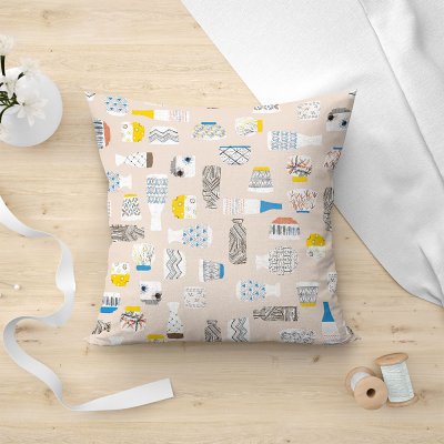 Διακοσμητική Μαξιλαροθήκη Bin Hoa 201 Brown Lino Home